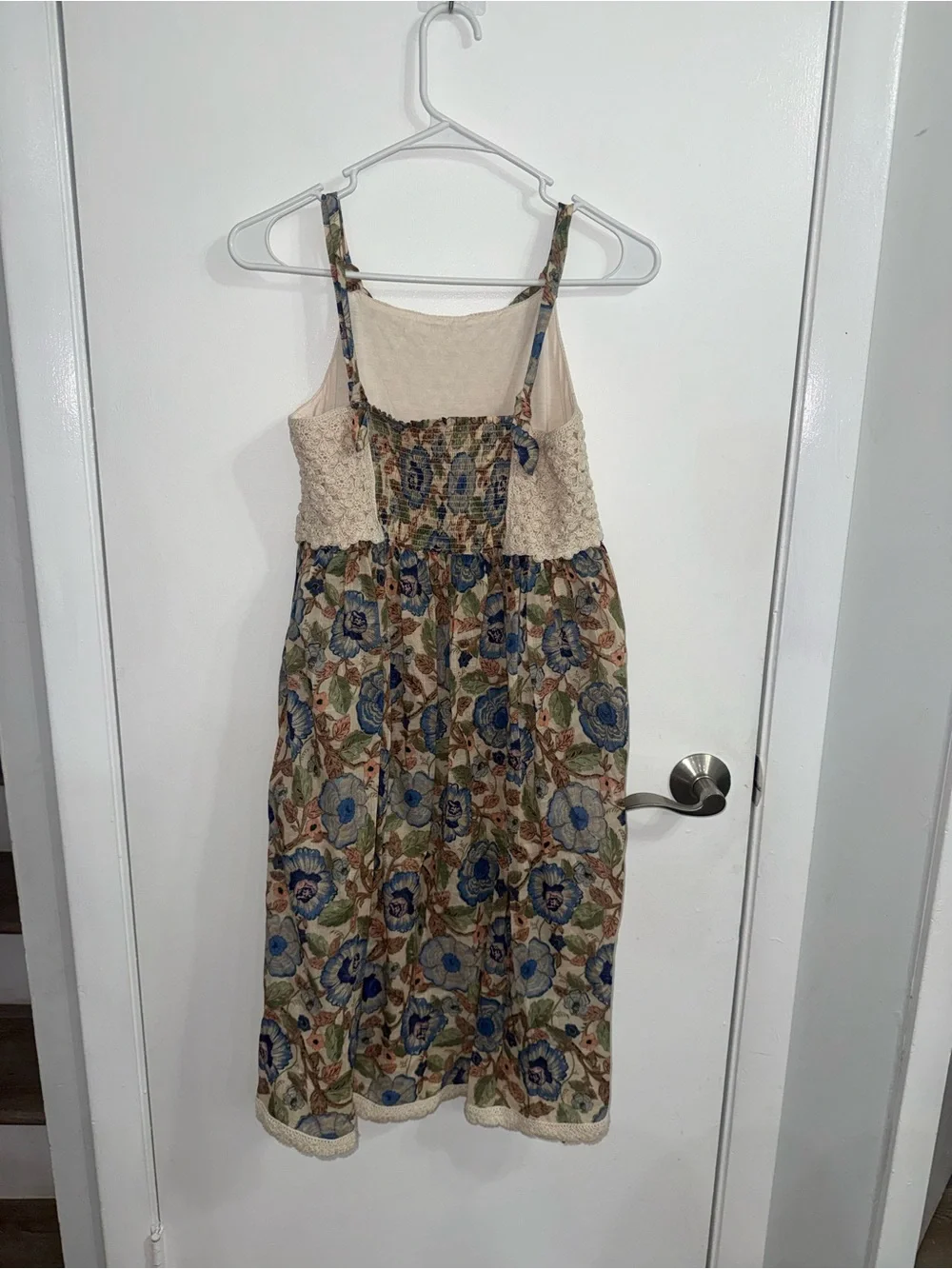 Zimmermann Girl's Junie Crochet Top Woven Dress Size 12 $265